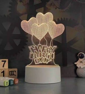 Happy Birthday LED 3D Light