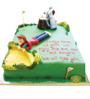 Golf in the Bunker Cake