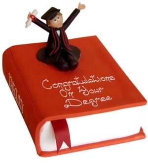 Book and Graduate Cake