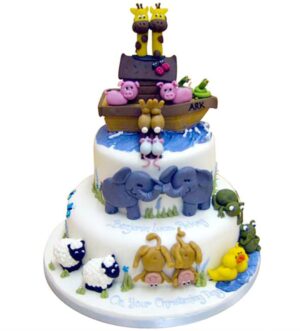 Noah's Ark and animals Cake