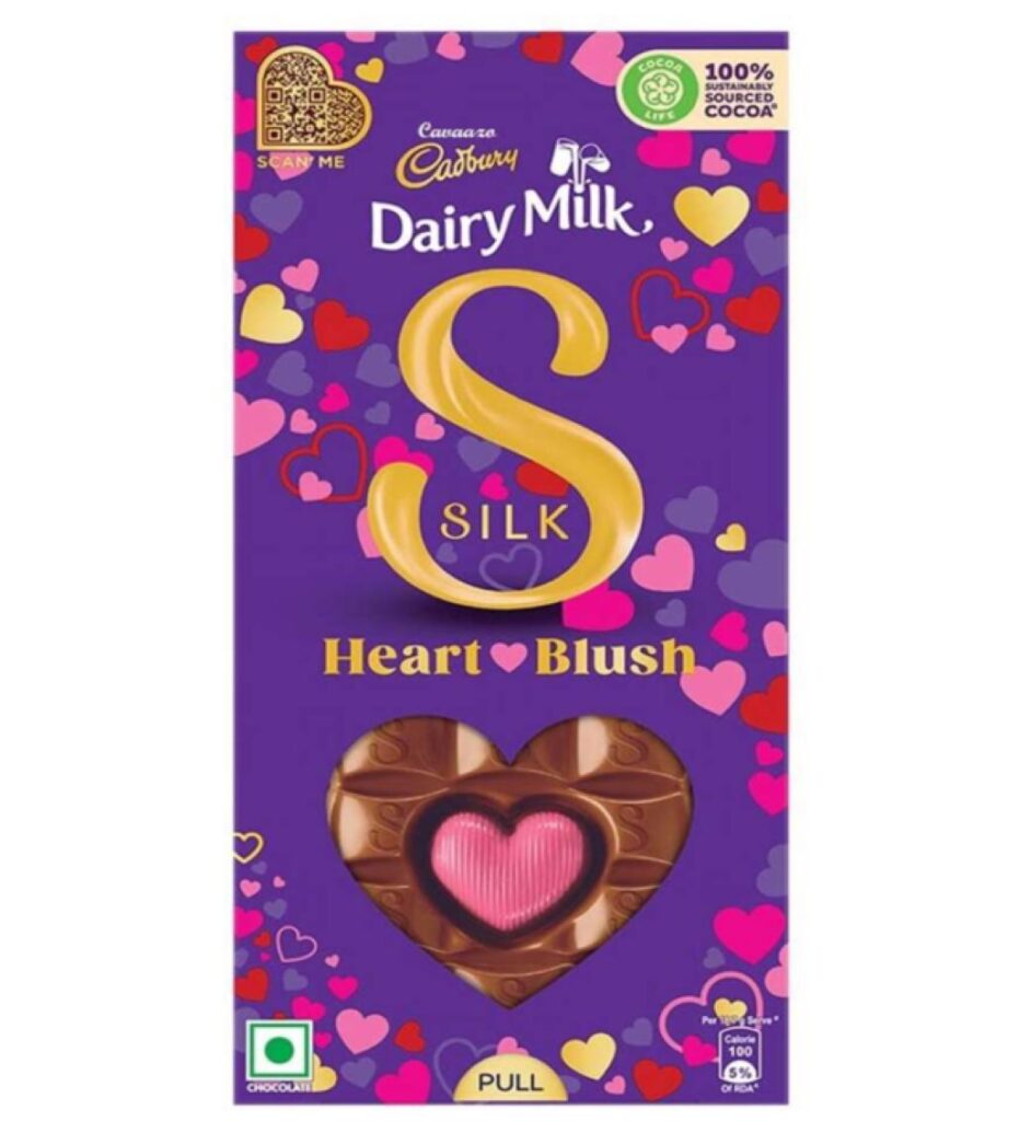 Dairy Milk Silk Heart Blush Royal Gifts