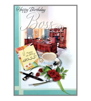 Happy Birthday Boss Card