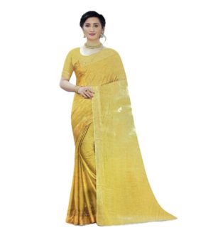 Japan Zari Yellow Saree (1000)