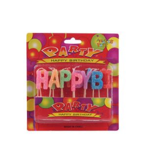 Happy Birthday Letters Candle