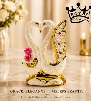 Ceramic Couple Swan